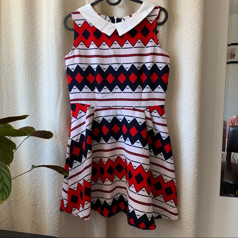 Sleeveless Collared Dress